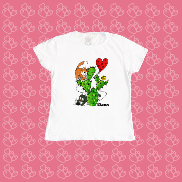 T-SHIRT GATTO BAMBINA