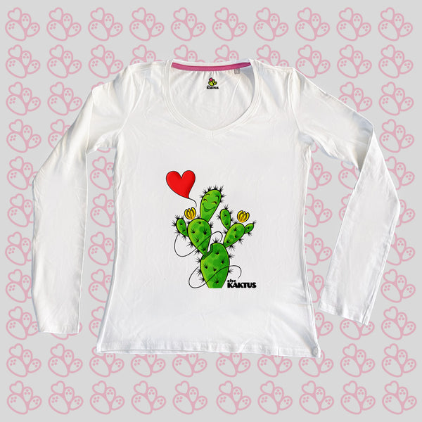 T-SHIRT MANICA LUNGA CUORE